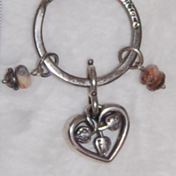 NWOT Vintage (2000) Brighton Heart Charm Key Fob - Picture 4 of 7